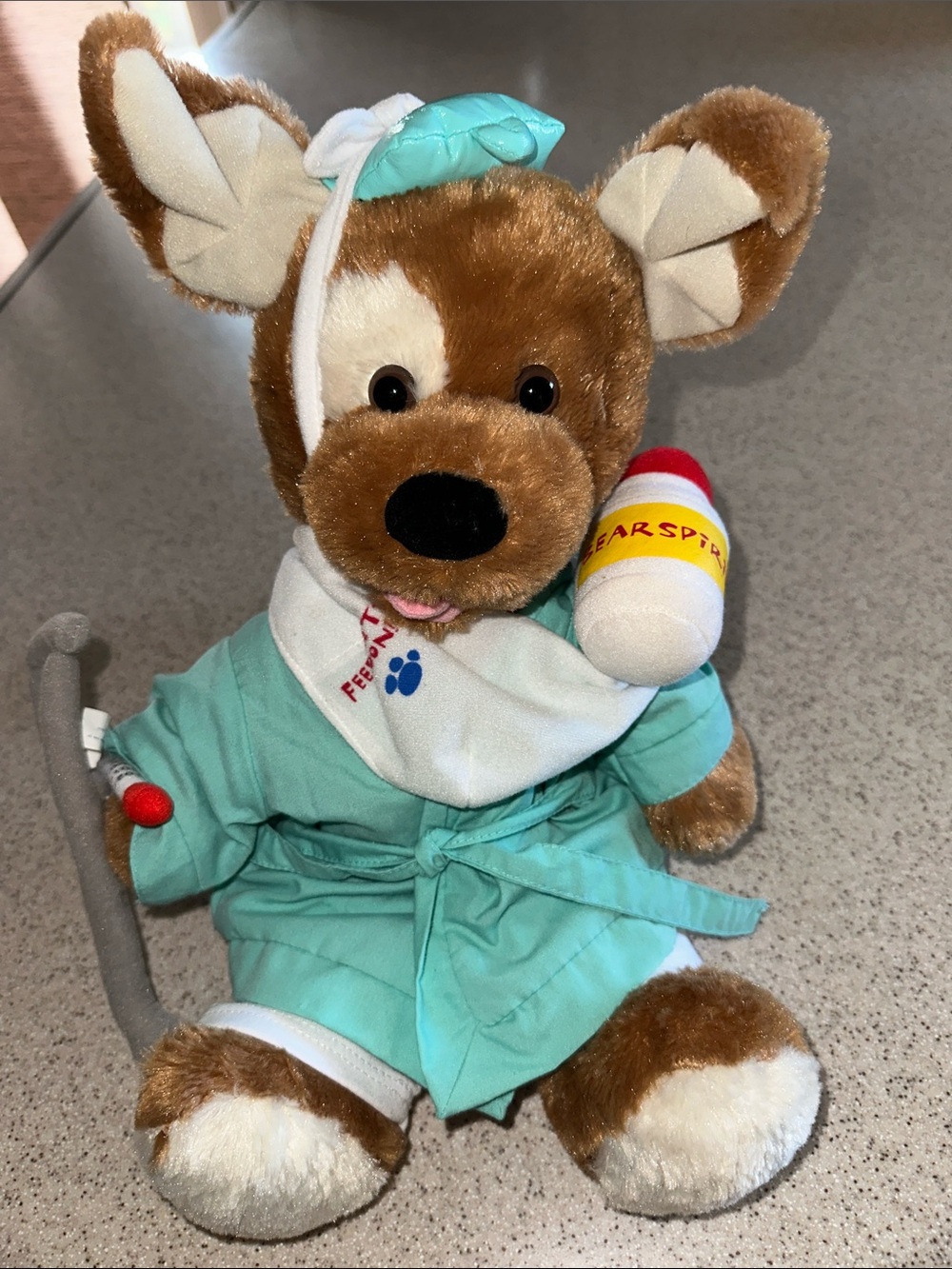 Vintage Build-A-Bear Workshop "Get Well" Plush puppy dog